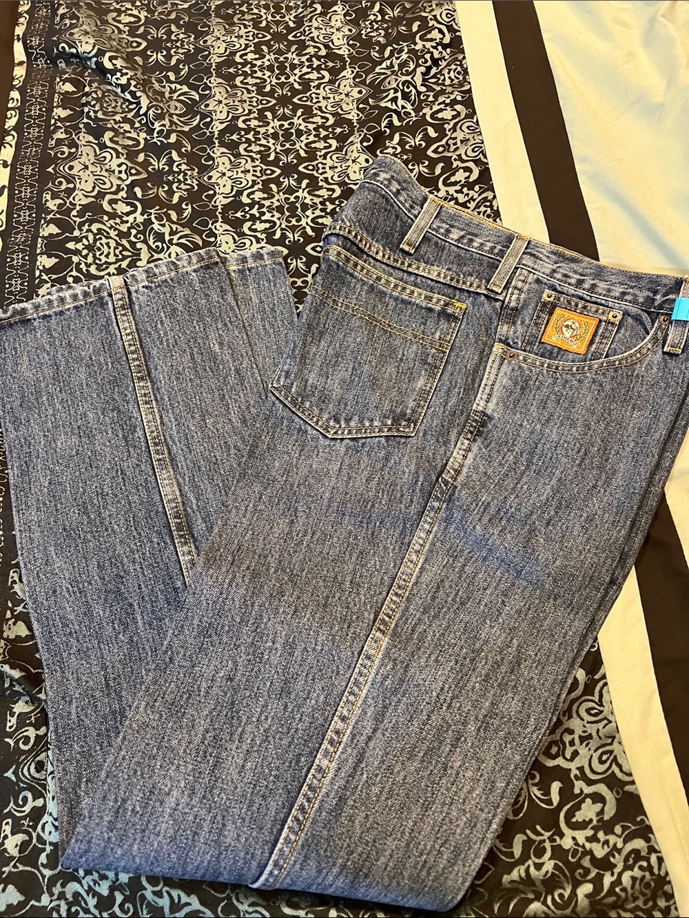 Cinch BRONZE TAGS Men's Light Blue Bootcut Jeans